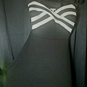 Charlotte Russe Black and White Strapless Dress